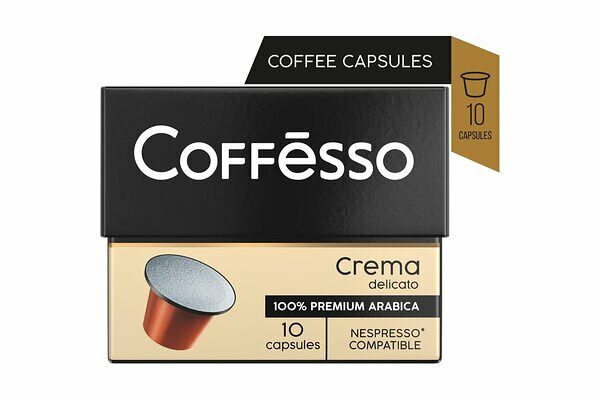 Кофе в капсулах для кофемашин Coffesso Crema Delicato 10 шт