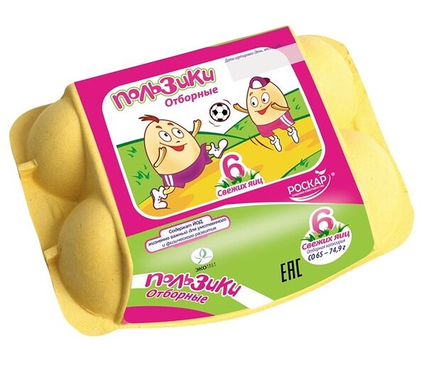 Яйцо куриное Роскар Пользики С0 6 шт.