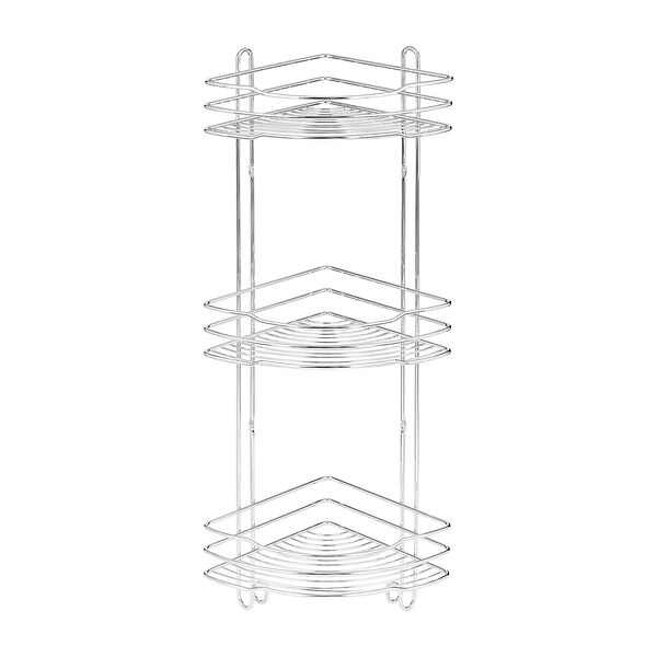 Полка настенная угловая Стамбул, 3 яруса, 22х22х70 см