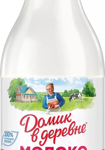 Молоко пастеризованное Домик в деревне отборное 3,7-4,5%