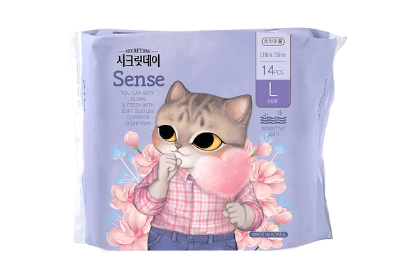 Прокладки Secretday Sense 14 шт размер L ультратонкие
