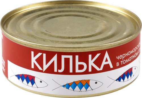 

Килька обжаренная в томатном соусе, 240г