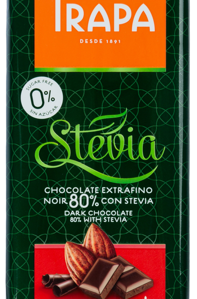 Шоколад горький Trapa 80% какао, со стевией