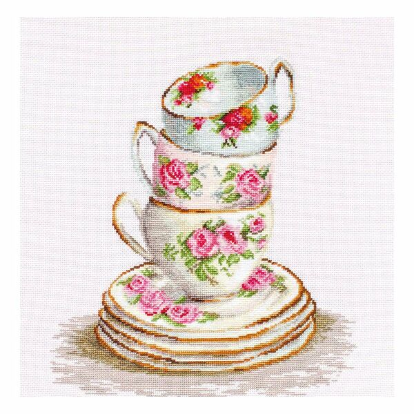 BA2323 Набор для вышивания 'Три чайные чашки' 25*28,5 см, Luca-S