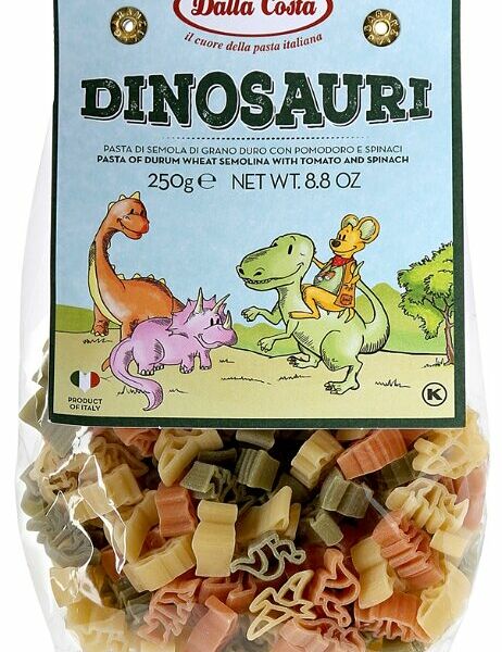 Макаронные изделия «Динозавры» с томатом и шпинатом, Dalla Costa