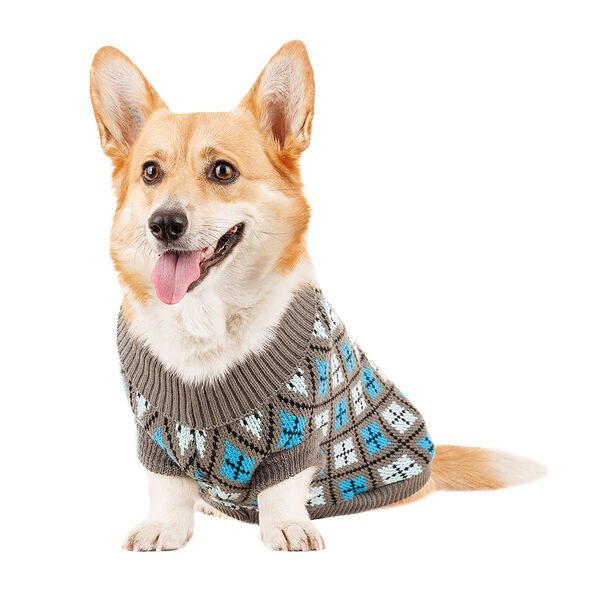 Свитер для собак 45см 2XL серый (унисекс)