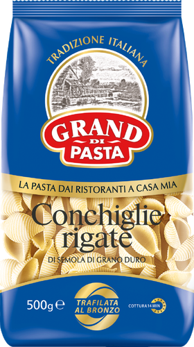 

Макароны Grand di Pasta Conchiglie rigate группа А, 500 г