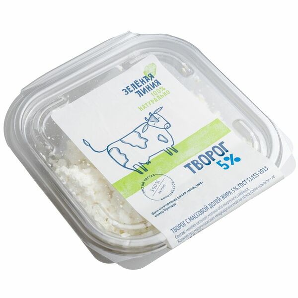 Творог 5% Зелёная Линия 180г