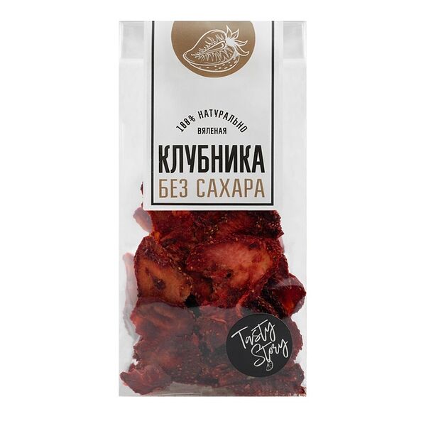 Фруктовые слайсы Tasty Story клубника вяленая (без сахара)