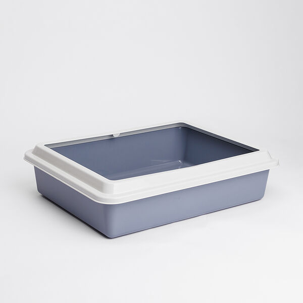 Туалет с бортиком для кошек Georplast 43.5х34х11 см сиреневый