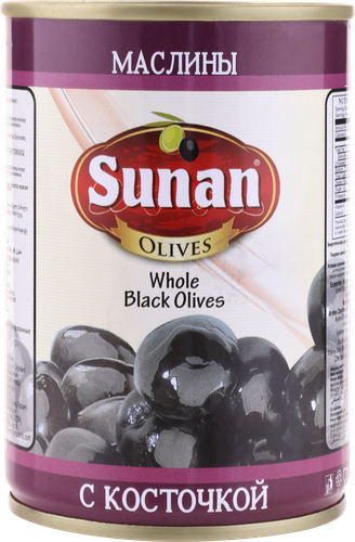 

Маслины с косточкой Sunan черные 280 г