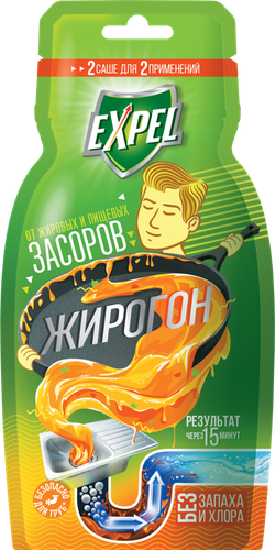 

Средство от засоров Expel Жирогон 100 г