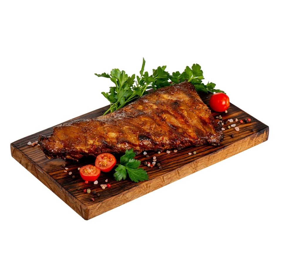 

Ребра свиные в устричном маринаде со специями охлажденные Почти готово в пакете для запекания 500г Россия