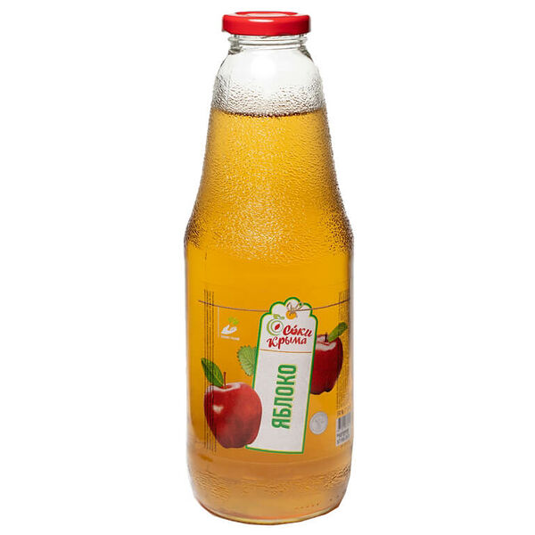 Сок Соки Крыма 1л яблочный осветленный ст/б