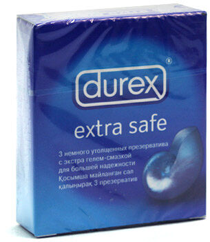 Презервативы Durex Extra Safe №3, (более плотные)