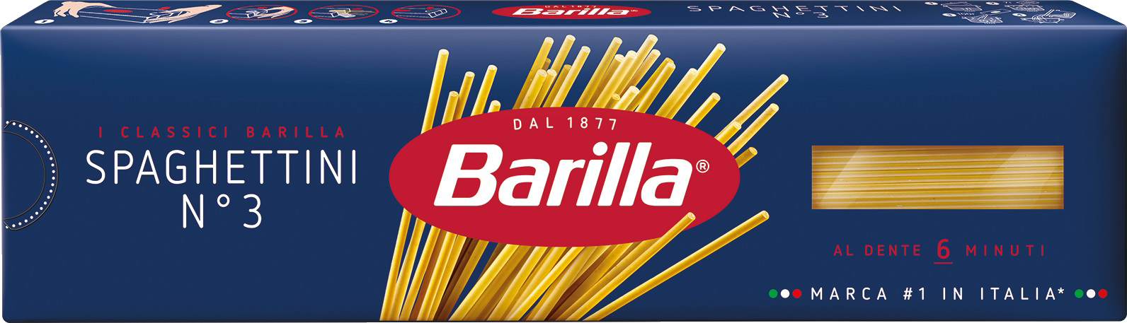 

Макароны Barilla Spaghettini №3 высший сорт