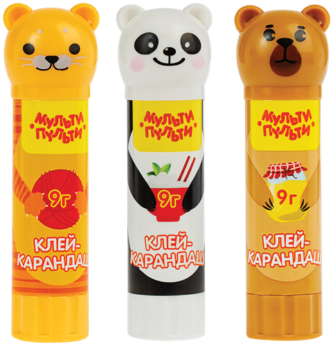 

Клей-карандаш Мульти Пульти Зверята в ассортименте 1 шт