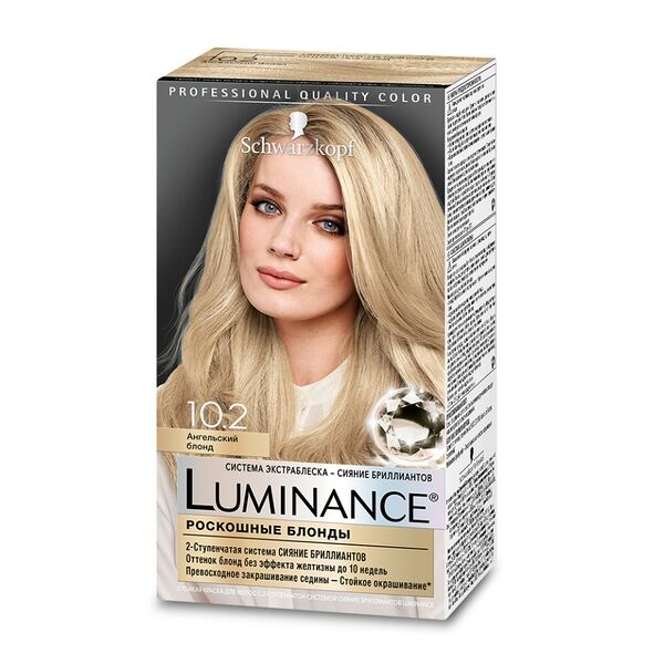 Краска для волос Schwarzkopf Luminance 10.2 Ангельский блонд 165 мл