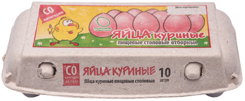 Яйцо куриное ПФ Атемарская столовое CО, 10 шт