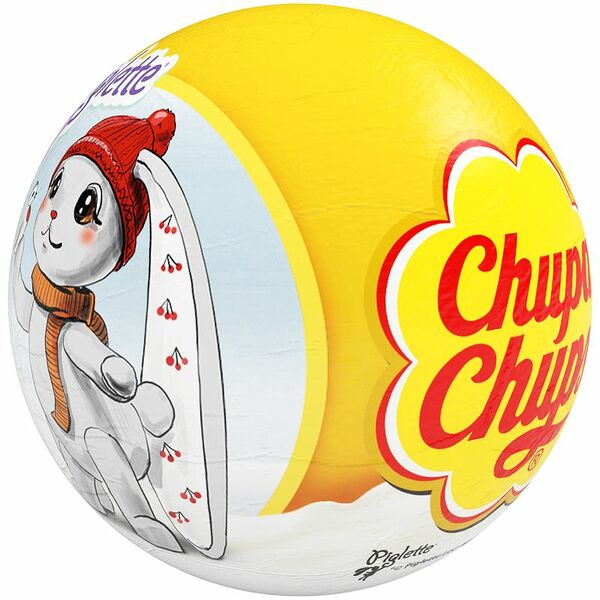 Шар Chupa Chups из молочного шоколада с игрушкой-сюрпризом, 20г