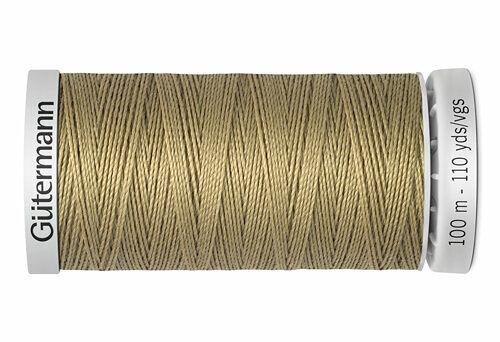 724033 Нить Extra Strong M 782 суперкрепкая, 100м, 100% п/э Gutermann(265 серо-песочный)