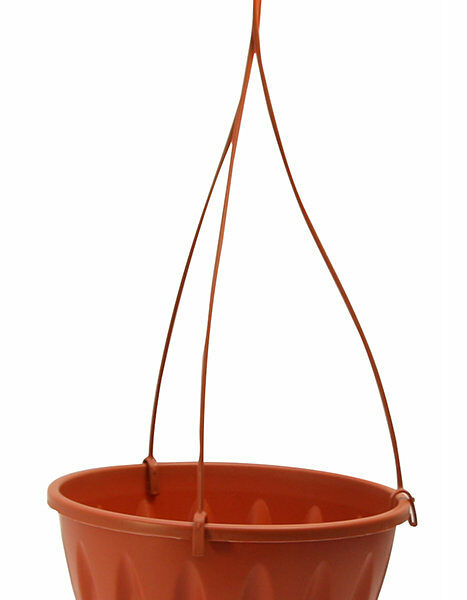 Кашпо подвесное с поддоном Алиция d=25см, цвет в ассортименте, арт. М 3116