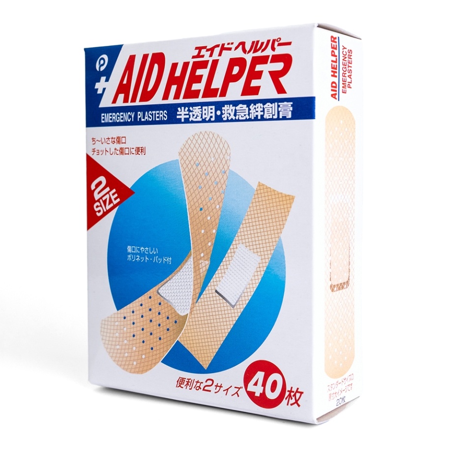 

Пластырь Aid Helper, Watts, 20 шт. — 12*53 мм, 20 шт. — 19*72 мм