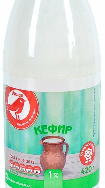 Кефир АШАН Красная птица 1%