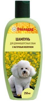 Шампунь Пчелодар с маточным молочком для длинношерстных собак
