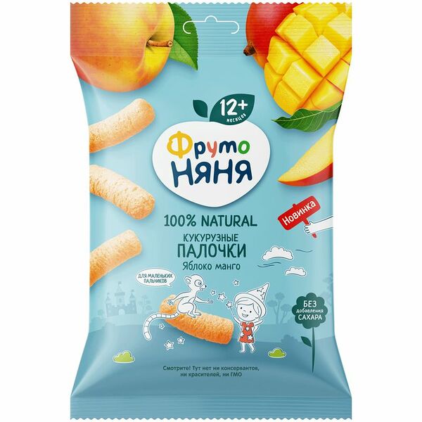 Кукурузные палочки Фрутоняня яблоко манго с 12 месяцев