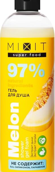 Гель-пена для душа MiXiT Super food Дыня 400мл