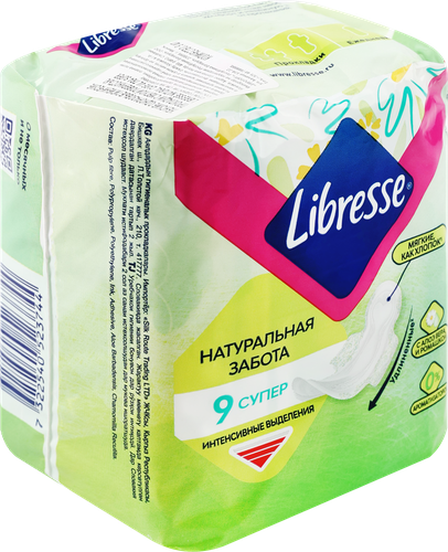 

Прокладки Libresse Natural Care Ultra Super 9 шт.