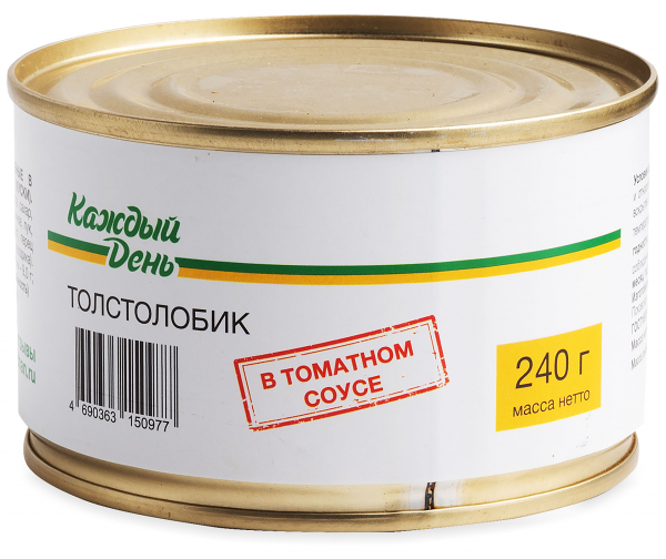 Толстолобик Каждый День в томатном соусе