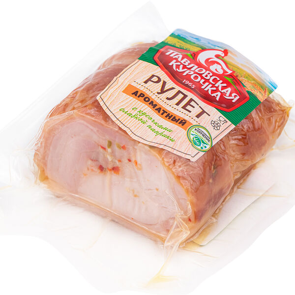 Рулет Павловская ПФ Ароматный варено-копченый мини 500г