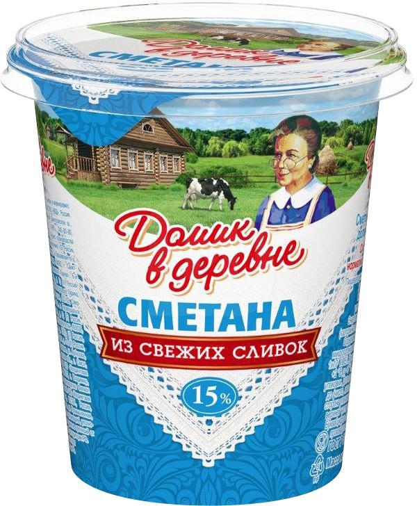 

Сметана Домик в деревне 15%