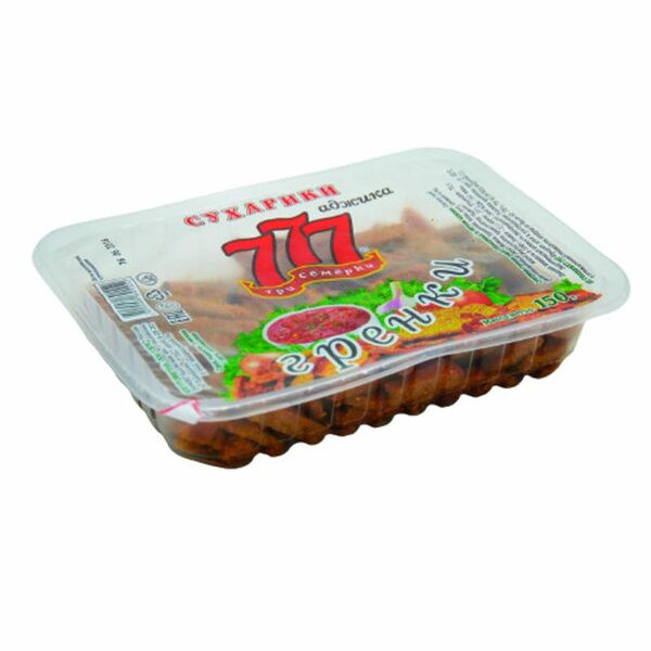 Гренки 777-три семёрки со вкусом аджики 150 г