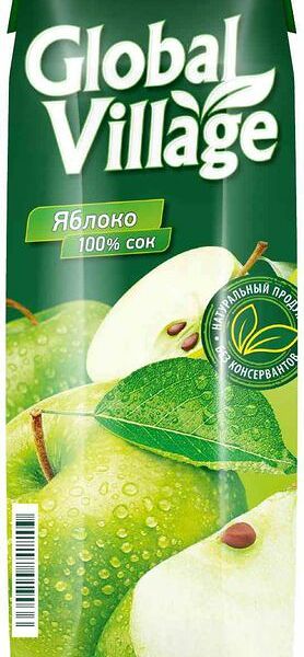 Сок Global Village яблочный 950 мл