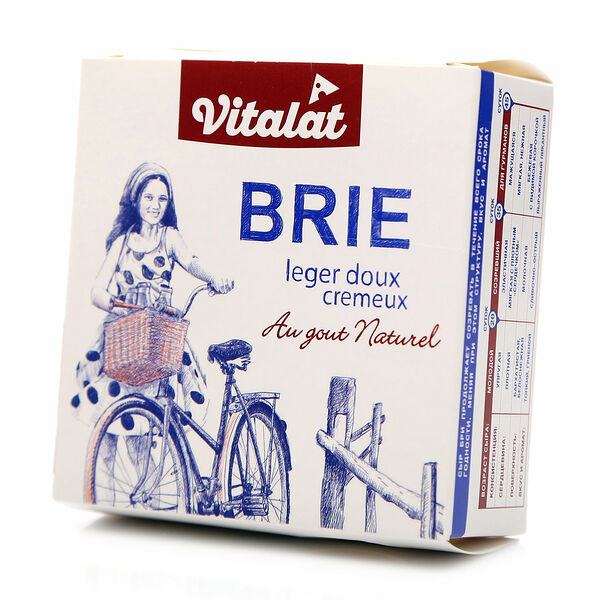 Сыр мягкий Vitalat Бри с белой плесенью 60% 125 г