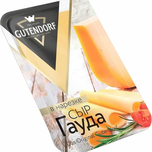 Сыр Gutendorf Гауда нарезка 45%, 125г