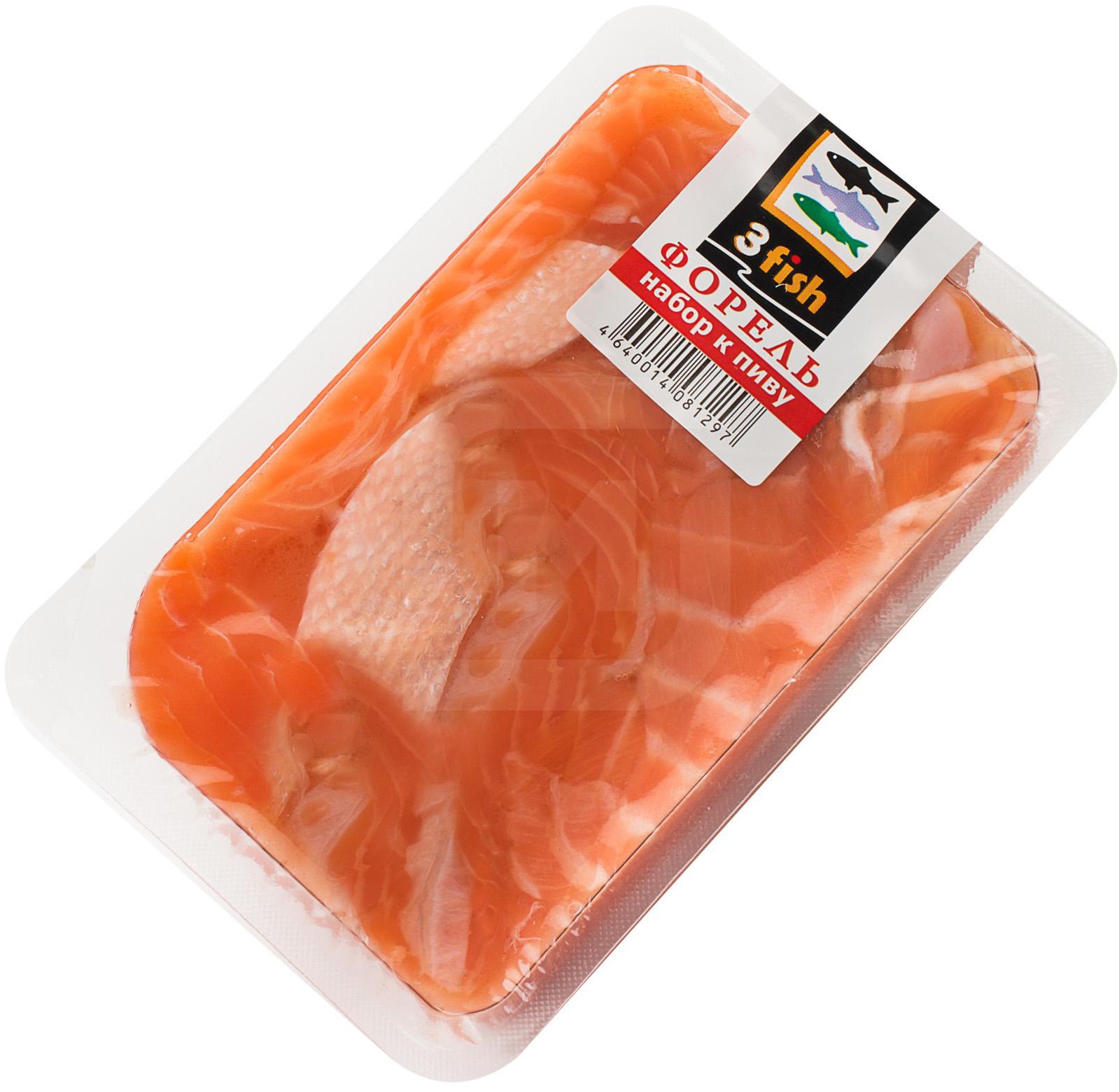 

Форель 3Fish пивной набор слабосоленый