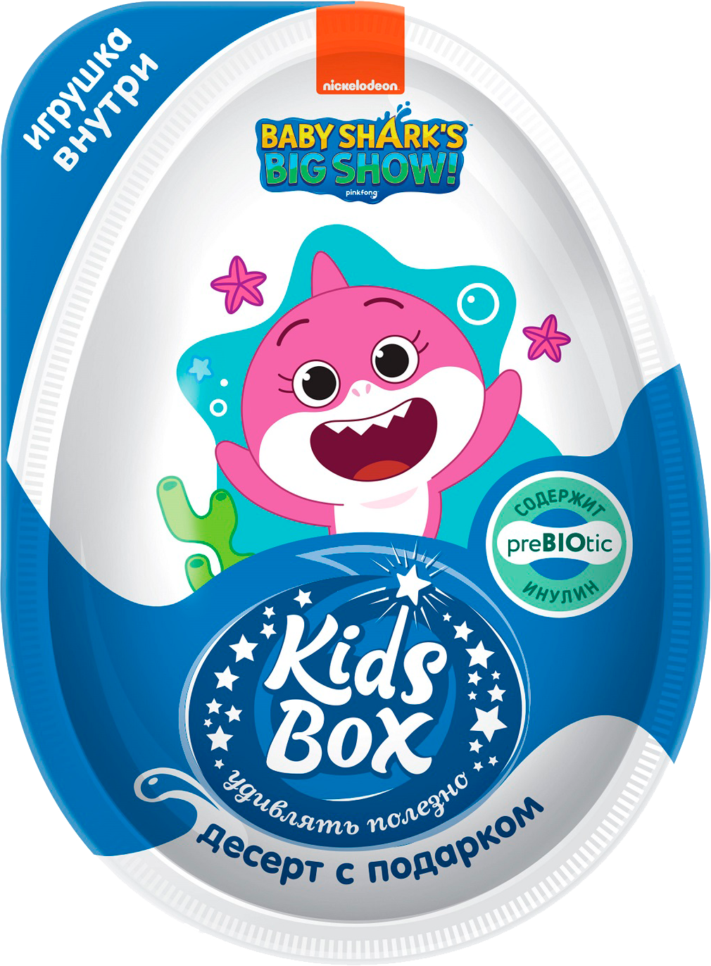 

Десерт Kids Box Baby Shark с игрушкой