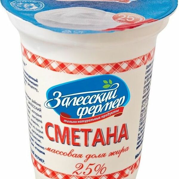 Сметана Залесский фермер 25% 315г