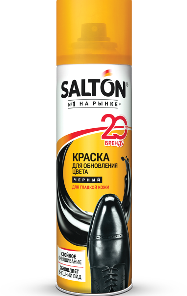 SALTON Краска д/гладкой кожи с норк маслом черн 250мл