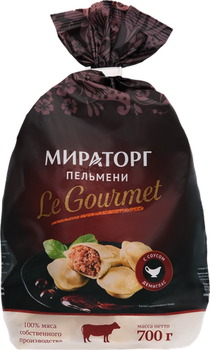 

Пельмени говяжьи Le Gourmet с соусом демиглас 700 г