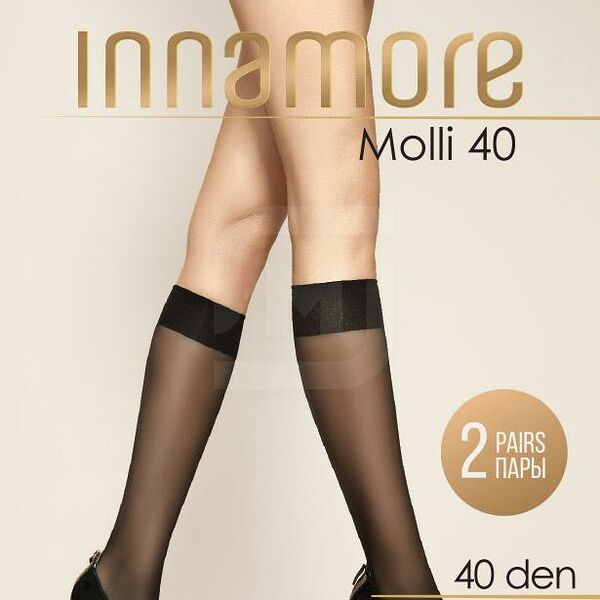 Гольфы женские Молли 40д бежевые 2 пары