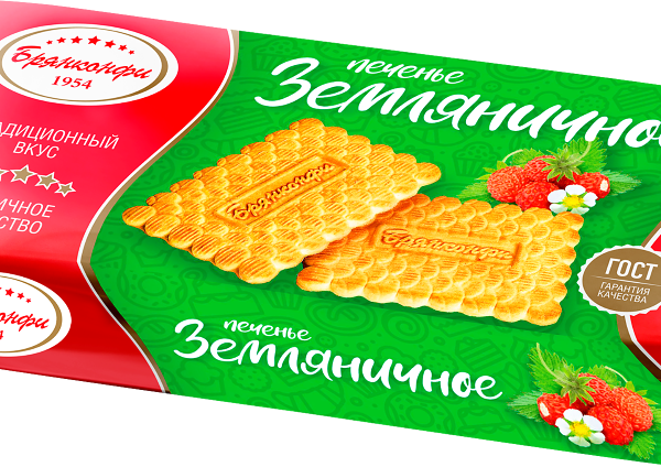 Печенье Брянконфи Земляничное