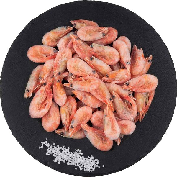 Креветки варёно-мороженые 120+, вес