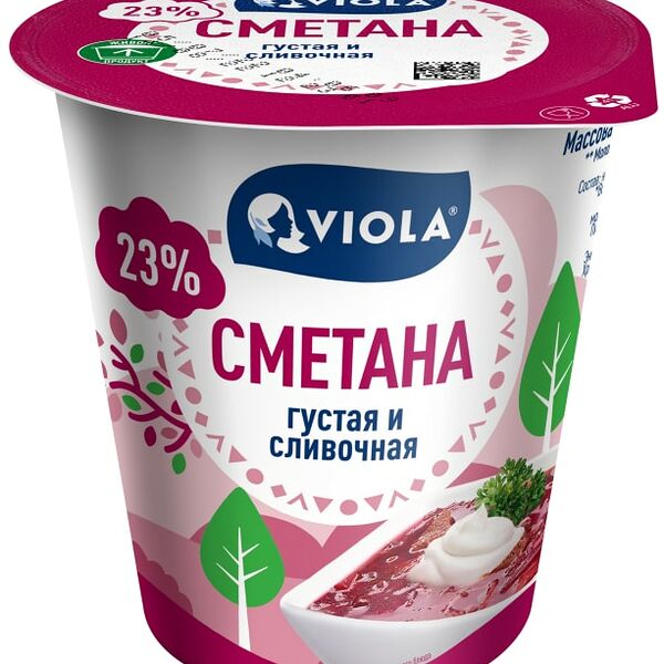 Сметана Viola 23% 315г