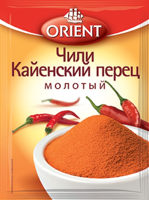 

Красный перец Orient острый молотый 12 г