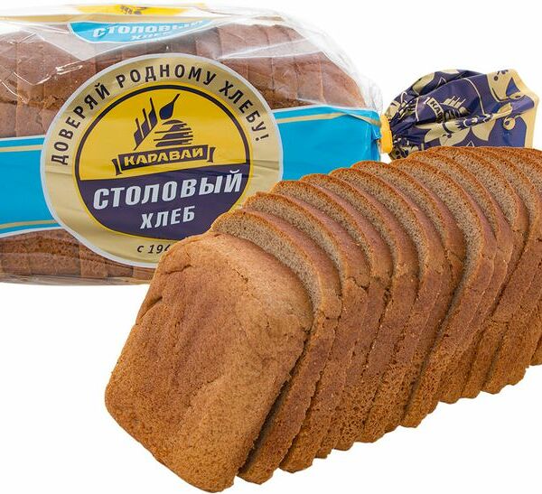 Хлеб Каравай Столовый нарезка, 750г